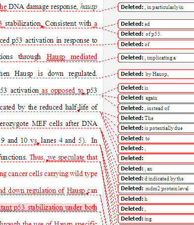 Scientific Editing Sample - Tracking Changes